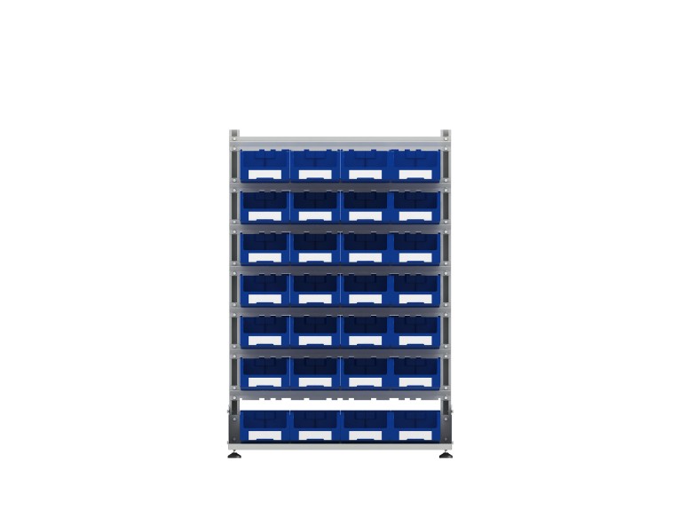 Стеллаж для пластиковых лотков SORTEX односторонний 1500x1000x450.03 купить в Смоленске