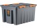 Контейнер особопрочный Rox Box PRO 120 (740х565х400 мм с крышкой и клипсами, на роликах, антрацит) купить в Смоленске