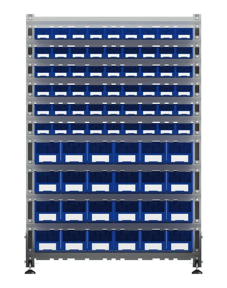 Стеллаж для пластиковых лотков SORTEX односторонний 1500x1000x450.04 купить в Смоленске