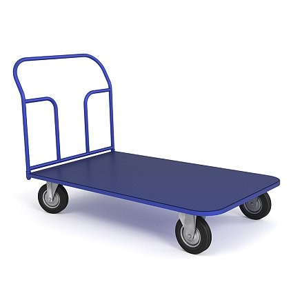 Тележка платформенная ТП 10 (г/п 550 кг, 1800x800 мм, колеса литая протекторная резина 200 мм) купить в Смоленске Тележка платформенная ТП 10 (г/п 550 кг, 1800x800 мм, колеса литая протекторная резина 200 мм) купить в Смоленске