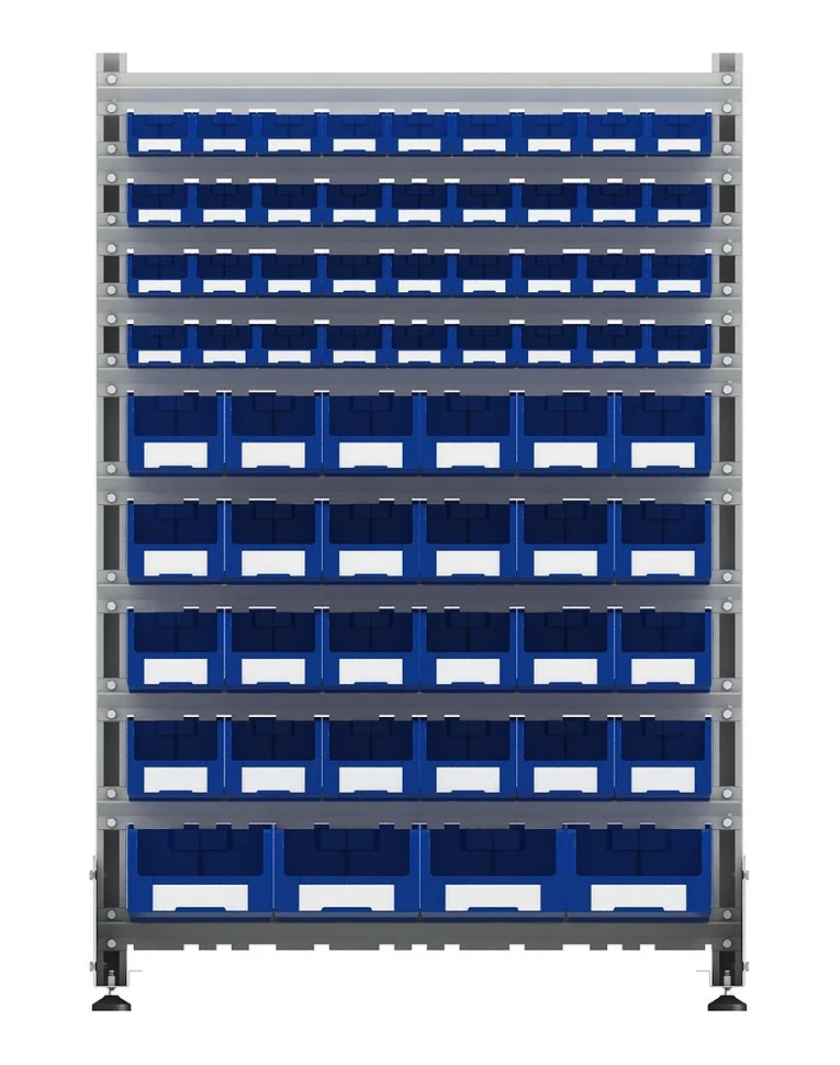 Стеллаж для пластиковых лотков SORTEX односторонний 1500x1000x450.05 купить в Смоленске