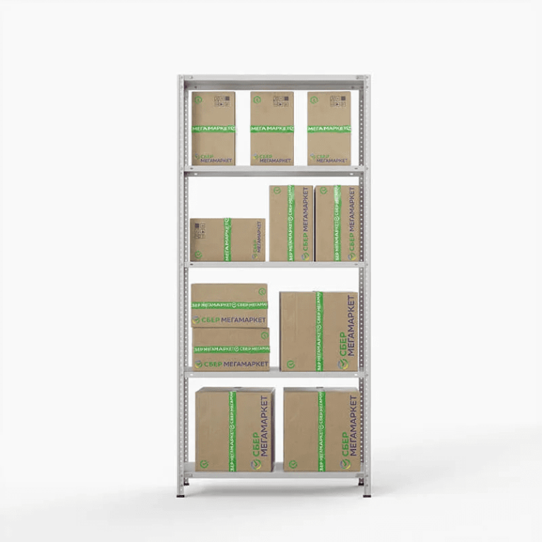 Стеллаж ПВЗ Сбер 2000х1000х400 5 полок купить в Смоленске