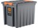 Контейнер особопрочный Rox Box PRO 50 (500х390х390 мм с крышкой и клипсами, на роликах, антрацит) купить в Смоленске