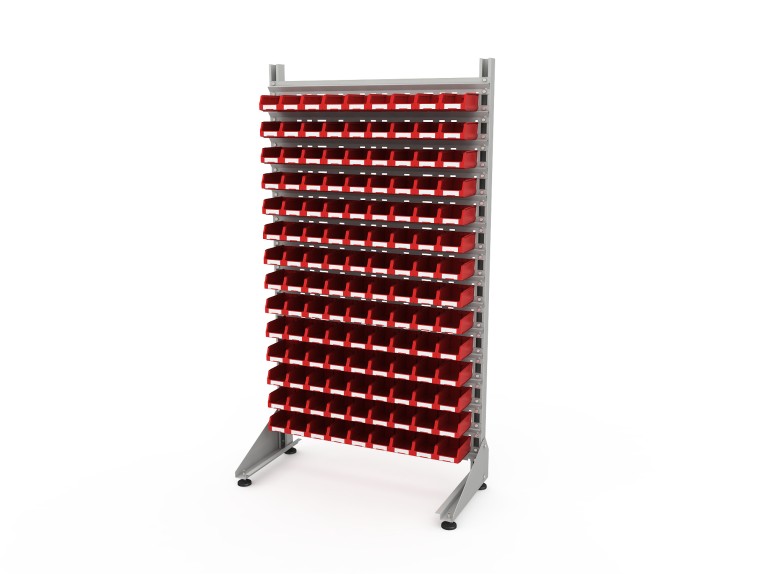 Стеллаж для пластиковых лотков SORTEX односторонний 1800x1000x450.01 купить в Смоленске