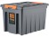 Контейнер особопрочный Rox Box PRO 70 (589х396х355 мм с крышкой и клипсами, на роликах, антрацит) купить в Смоленске