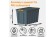Контейнер особопрочный Rox Box PRO 70 (589х396х355 мм с крышкой и клипсами, на роликах, антрацит) купить в Смоленске