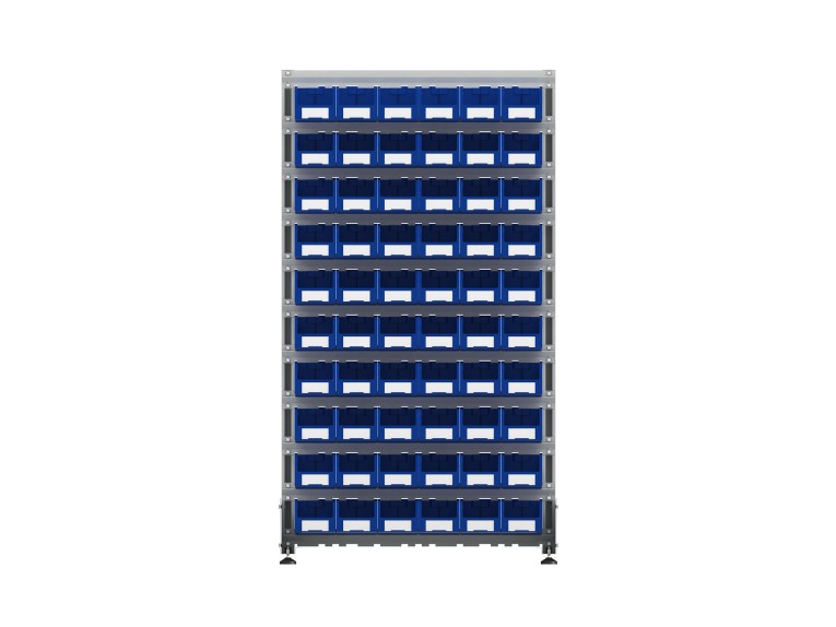 Стеллаж для пластиковых лотков SORTEX односторонний 1800x1000x450.02 купить в Смоленске