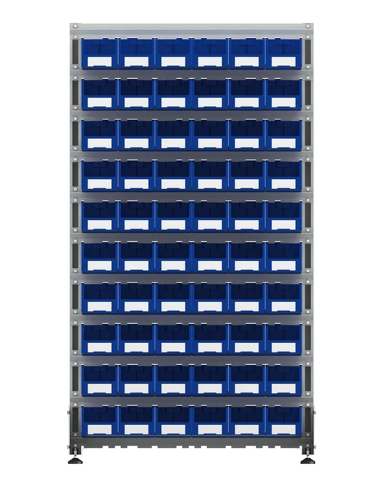 Стеллаж для пластиковых лотков SORTEX односторонний 1800x1000x450.02 купить в Смоленске