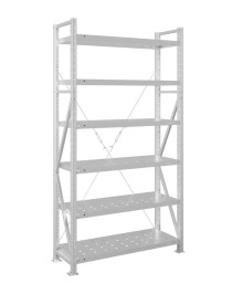 Стеллаж MS U 2000x1500x400 6 полок (200 кг, перф) Стеллаж MS U 2000x1500x400 6 полок (200 кг, перф)