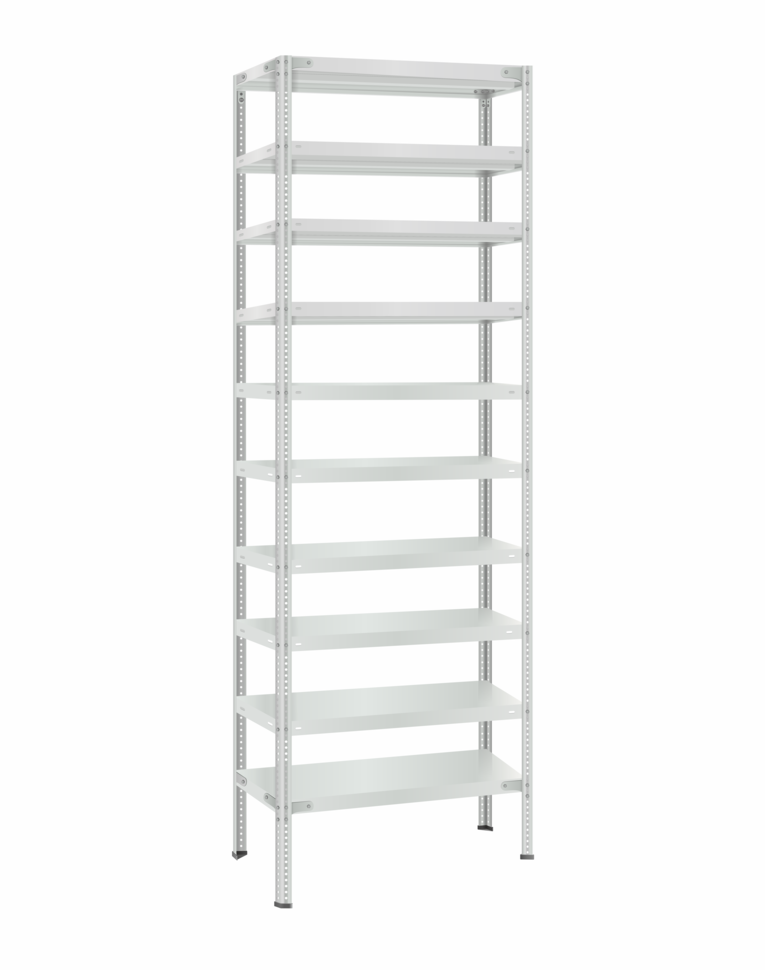 Стеллаж металлический Титан МС-500 2400х700х300 10 полок купить в Смоленске Стеллаж металлический Титан МС-500 2400х700х300 10 полок купить в Смоленске