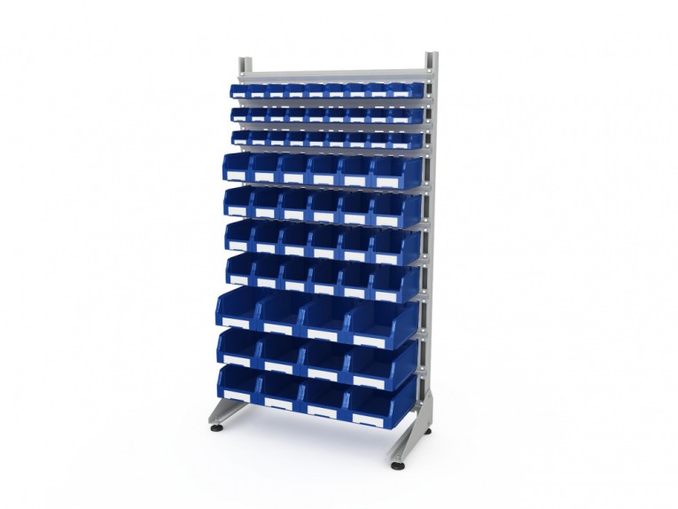 Стеллаж для пластиковых лотков SORTEX односторонний 1800x1000x450.05 купить в Смоленске