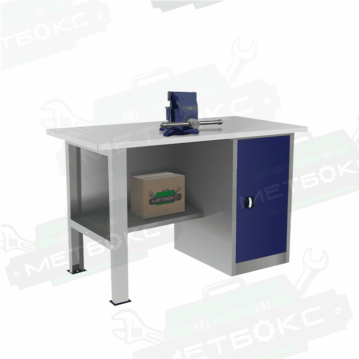 Однотумбовый слесарный верстак ВП-2/1,6 купить в Смоленске Однотумбовый слесарный верстак ВП-2/1,6 купить в Смоленске