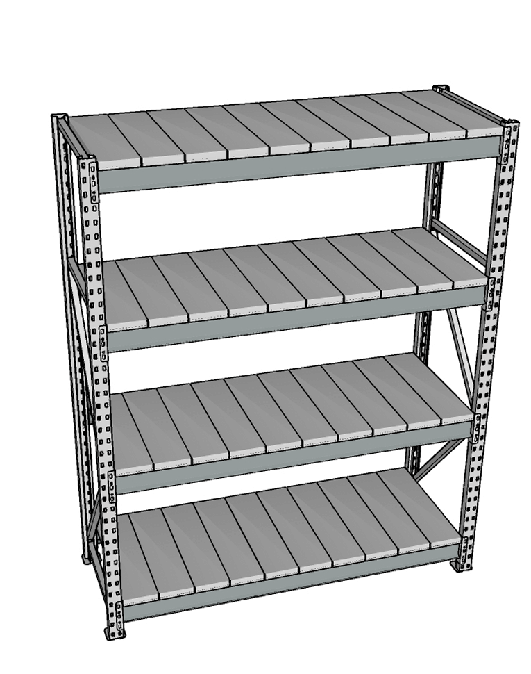 Стеллаж грузовой СГР 3000x1800x500 4 полки (металл) купить в Смоленске Стеллаж грузовой СГР 3000x1800x500 4 полки (металл) купить в Смоленске