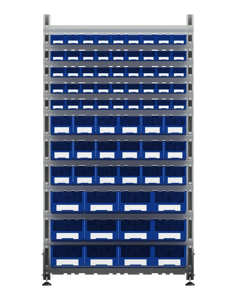 Стеллаж для пластиковых лотков SORTEX односторонний 1800x1000x450.06 купить в Смоленске