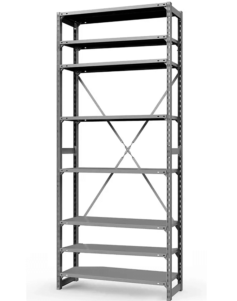 Стеллаж ТСУ 4000x1000x600 8 полок (150 кг, перф) купить в Смоленске