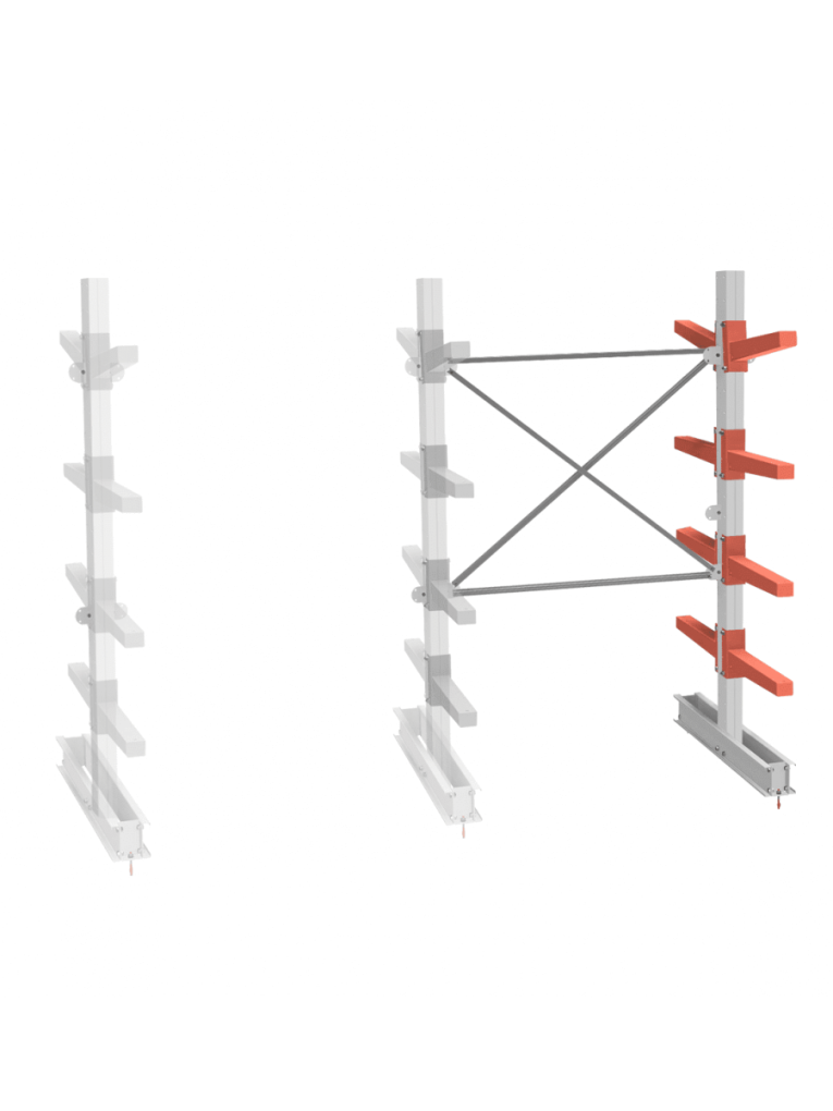 СТ-062 Стеллаж двухсторонний 4 яруса ДОП. купить в Смоленске