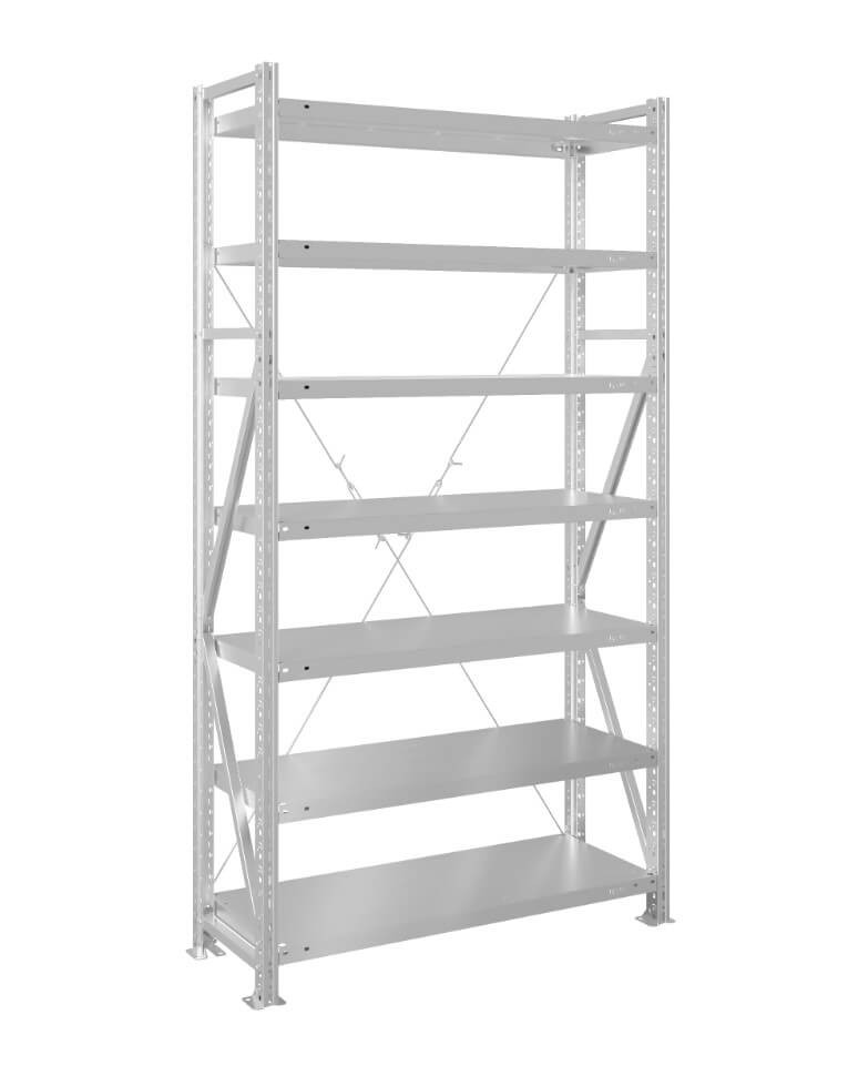 Стеллаж MS U 3000x700x400 7 полок (300 кг, металл) купить в Смоленске