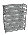 Стеллаж грузовой СГР 2000x900x800 7 полок (металл) Стеллаж грузовой СГР 2000x900x800 7 полок (металл)