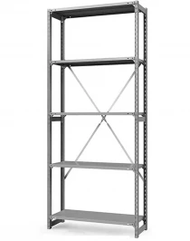 Стеллаж ТСУ 3500x1500x800 5 полок (150 кг, металл) Стеллаж ТСУ 3500x1500x800 5 полок (150 кг, металл)