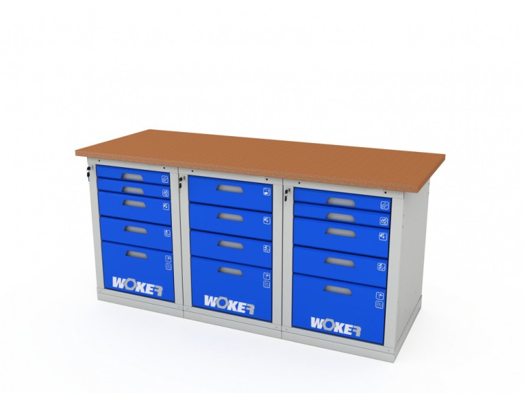 Верстак трехтумбовый WOKER PRO 3545.1800 купить в Смоленске